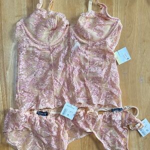 Cosabella longline bralette, party and thong set - NWT